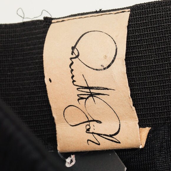 Annette Gortz Folk Black Wool-Blend Shirred A-Line Skirt - Picture 7 of 9